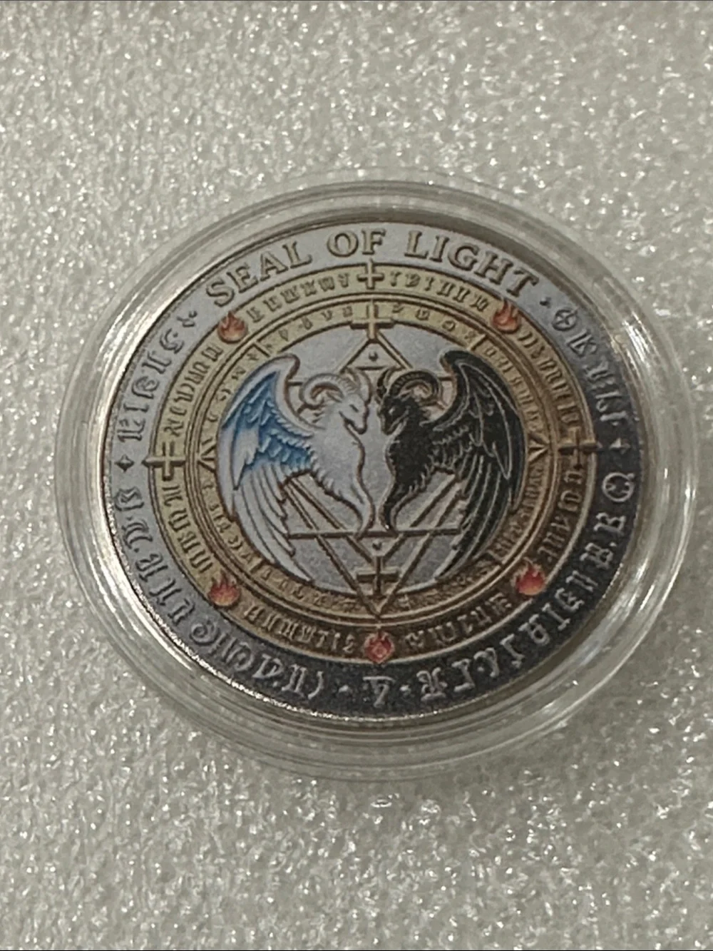 Michael vs Lucifer Collectible Coin - Multicolor